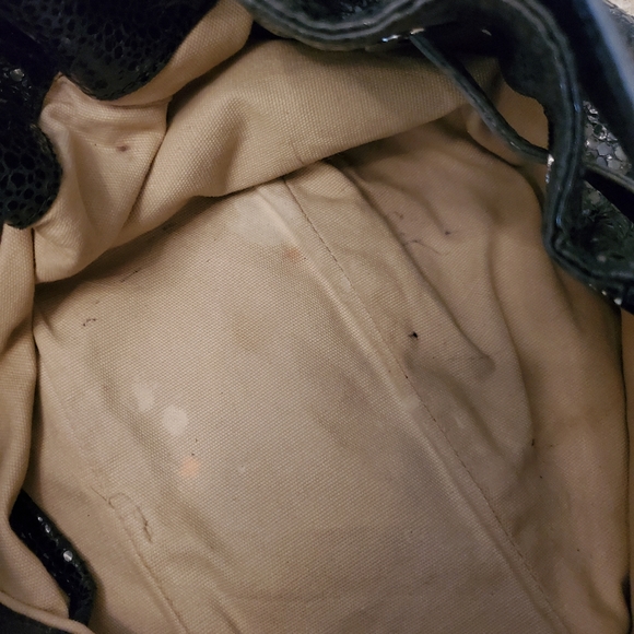 Tory Burch Natalya Genuine Leather Embossed Shoulder Bag12 x 11 x 4 - Picture 10 of 11